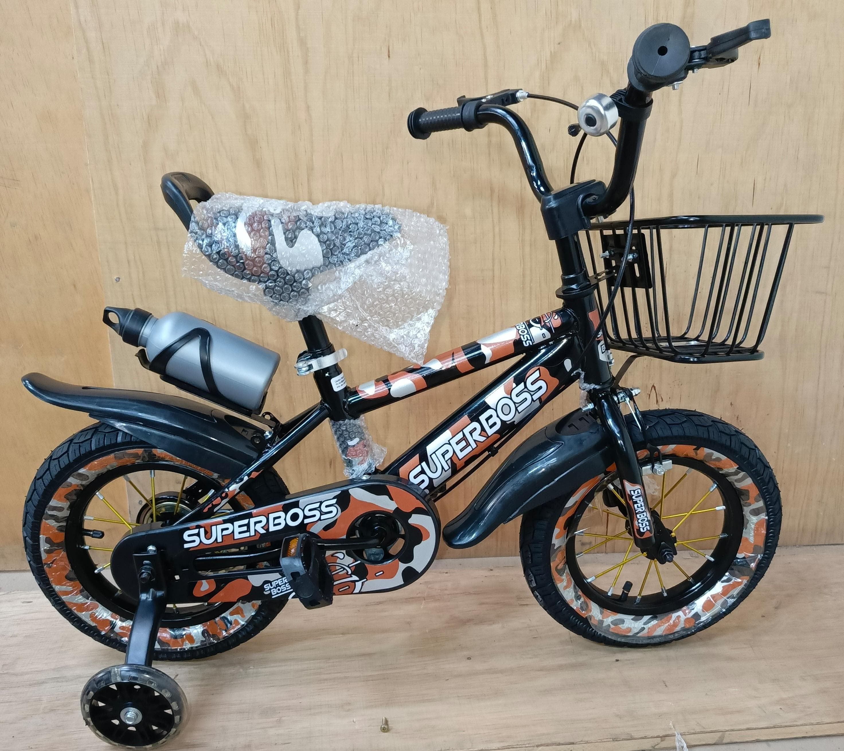 Superboss Size 20 Flowered Girls Bicycle – Stylish Kids Bike with Training Wheels, Dual Suspension, Safety Brakes & Durable Frame for Ages 7–10