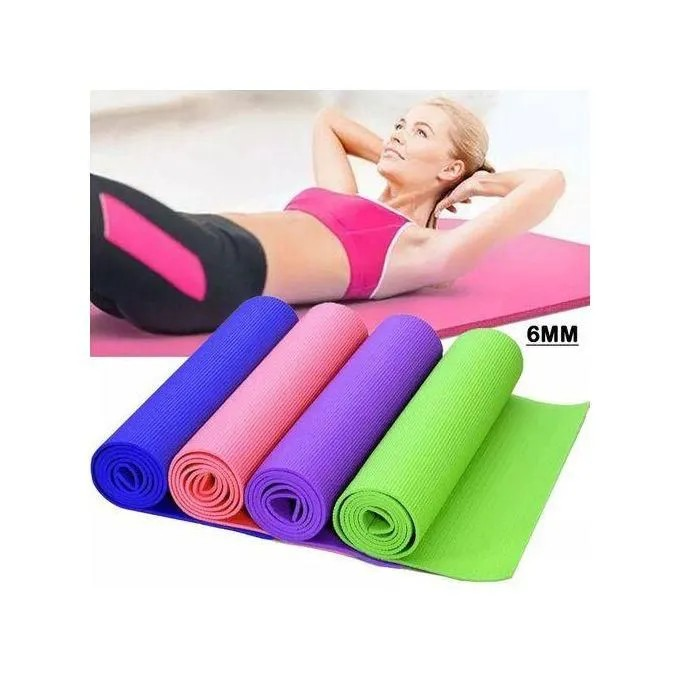 YOGA MATT 6mm Thick Anti-Slip Double Sided Exercise Fitness YogaMat