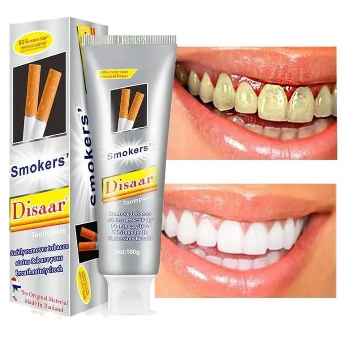 Disaar Smoker's Toothpaste For Whitening , Brightening ,reducing Bad Breath, Cigarette Smell & Fresh Breath- 100g