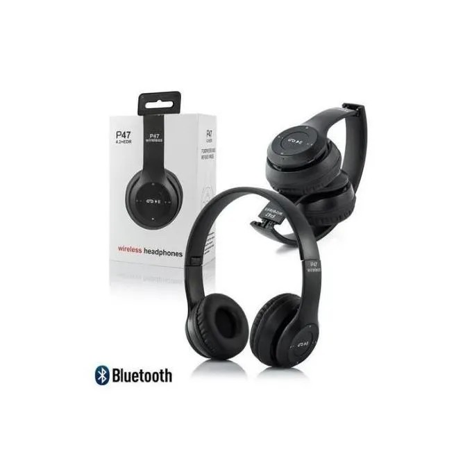P47 Bluetooth Headphone, Wireless With Mem Card Slot