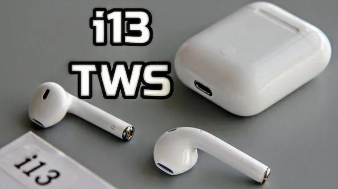 In Ear wireless bluetooth airpods I13 TWS with touch control and charging case