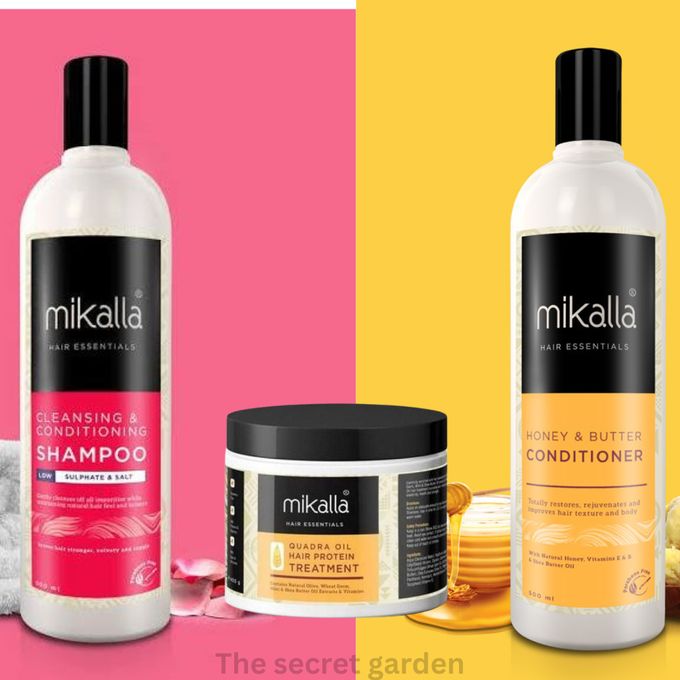Mikalla Shampoo + Conditioner+ Quadra Protein Treatment