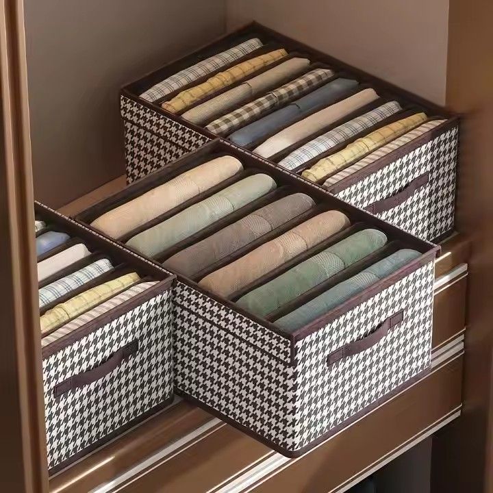 Hot Clothes Organizer Non-woven Fabric Clothes Organizer Drawer Foldable Organizer Clothes Pants Jeans Storage Box