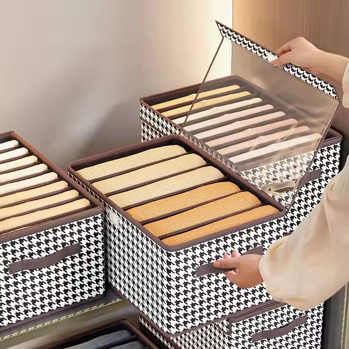 Hot Clothes Organizer Non-woven Fabric Clothes Organizer Drawer Foldable Organizer Clothes Pants Jeans Storage Box