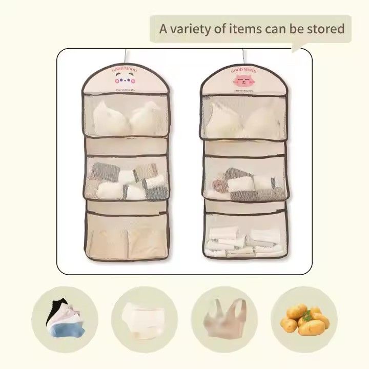 Household Hanging Organizer Storage Bag Bathroom Clothes Storage Bag Children Toys Wall Hanging Bag