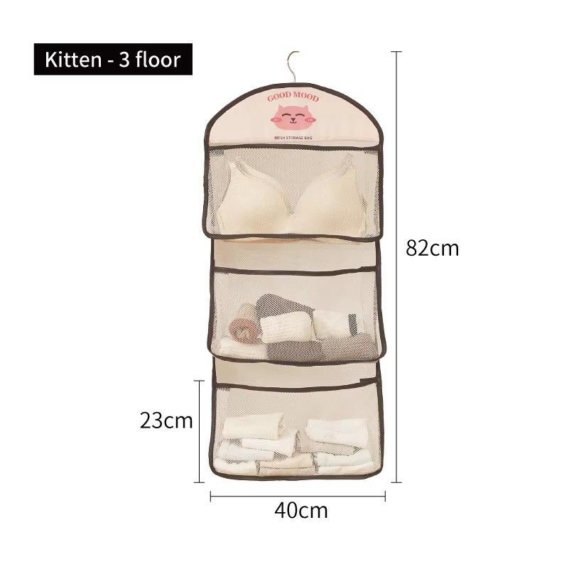 Household Hanging Organizer Storage Bag Bathroom Clothes Storage Bag Children Toys Wall Hanging Bag