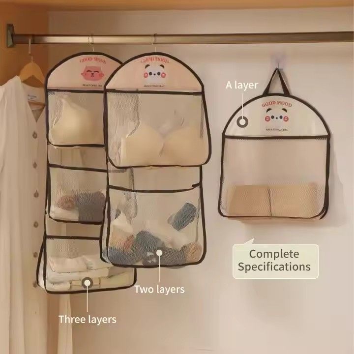 Household Hanging Organizer Storage Bag Bathroom Clothes Storage Bag Children Toys Wall Hanging Bag