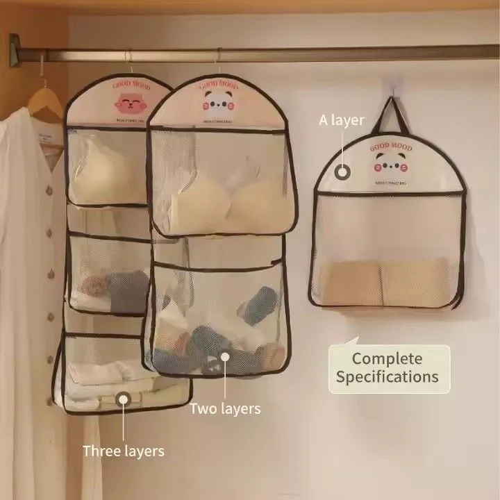 Household Hanging Organizer Storage Bag Bathroom Clothes Storage Bag Children Toys Wall Hanging Bag