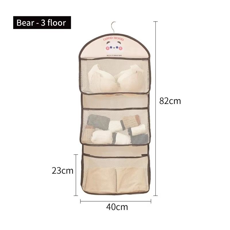 Household Hanging Organizer Storage Bag Bathroom Clothes Storage Bag Children Toys Wall Hanging Bag