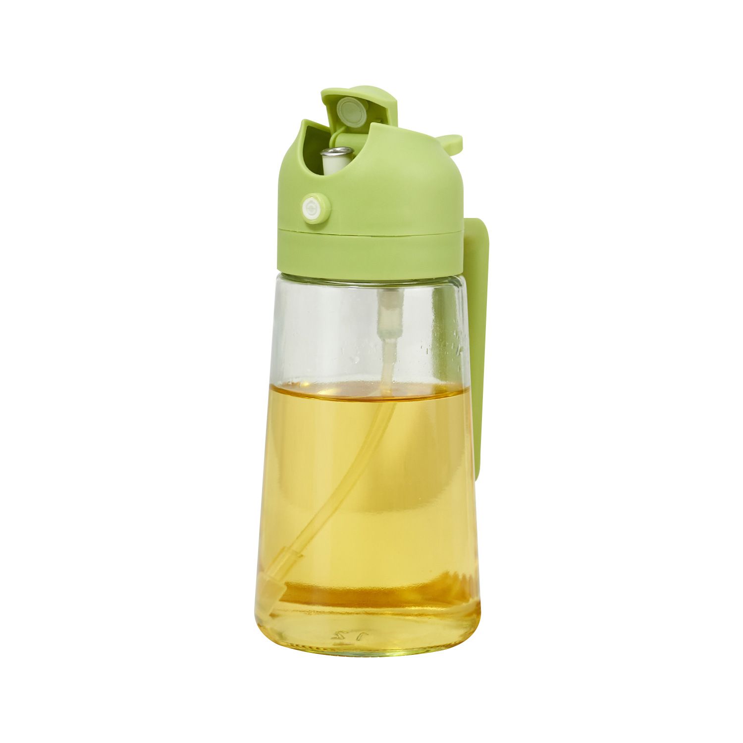 Cooking Kitchen Salad Barbecue 16oz/470ml 2 in 1 Oil Sprayer Bottle Olive Oil Dispenser Bottle for Kitchen and Air Fryer, Barbecue, Salad