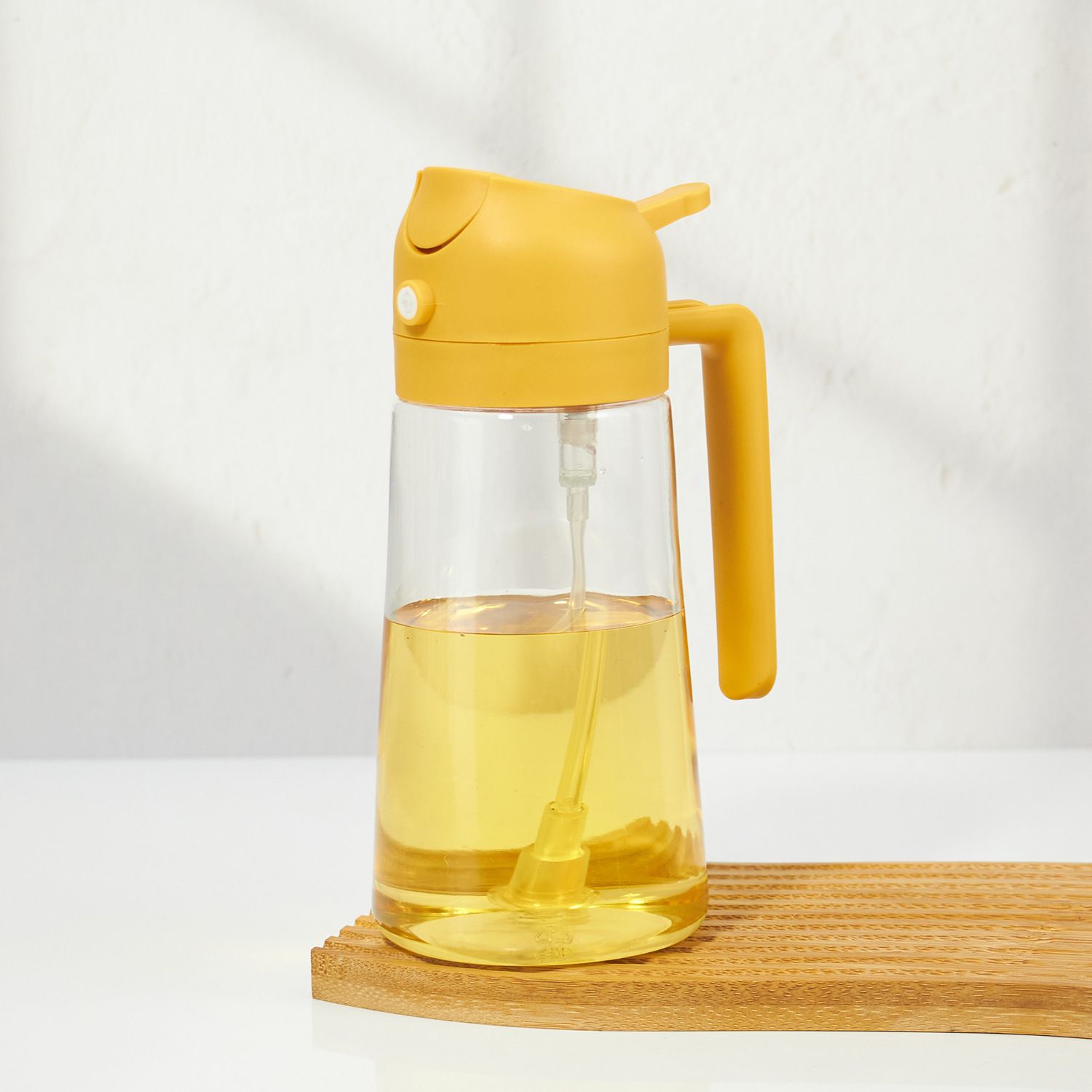 Cooking Kitchen Salad Barbecue 16oz/470ml 2 in 1 Oil Sprayer Bottle Olive Oil Dispenser Bottle for Kitchen and Air Fryer, Barbecue, Salad
