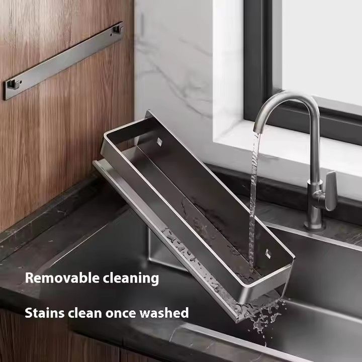 Thickened Accessible Luxury Wall-Mounted Carbon Steel Spice Rack Home Kitchen Shelf for Seasoning Metal Wall Storage Shelf,Kitchen Shelf ,Utensil Rack Kitchen ,Kitchen Storage，Kitchen Organization