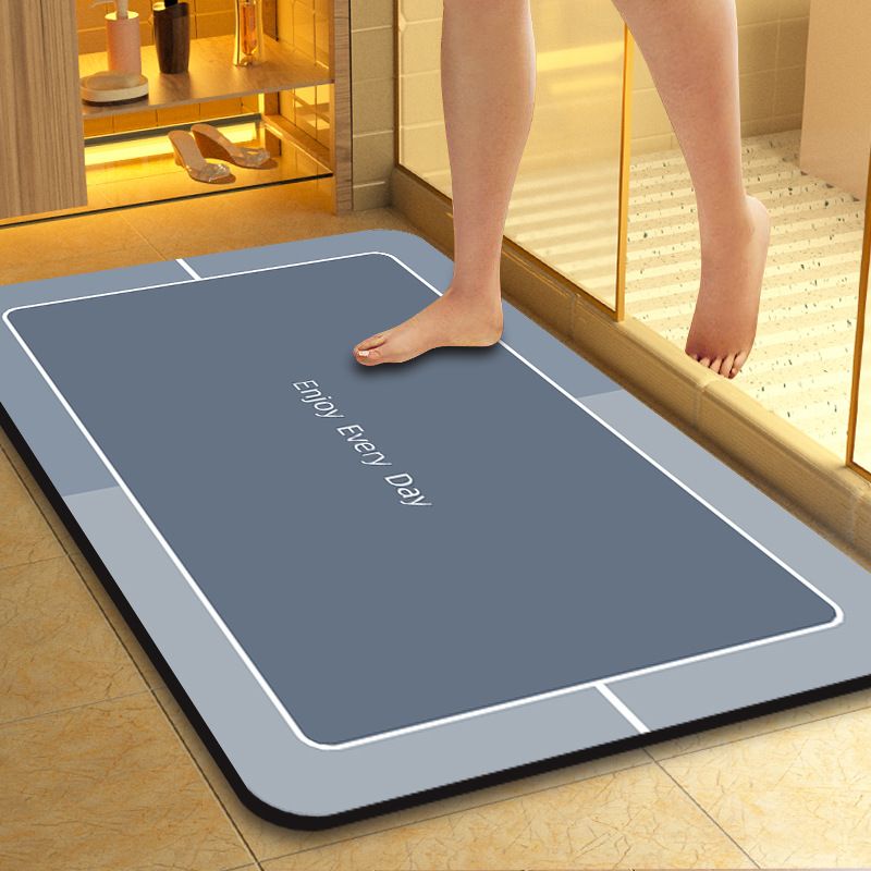 3.5mm Extra Thick Quick-Drying Water-Absorbent Non-Slip Floor Mat Crystal Velvet Kitchen Entrance Door Mat Stain-resistant Bathroom Bath Rugs