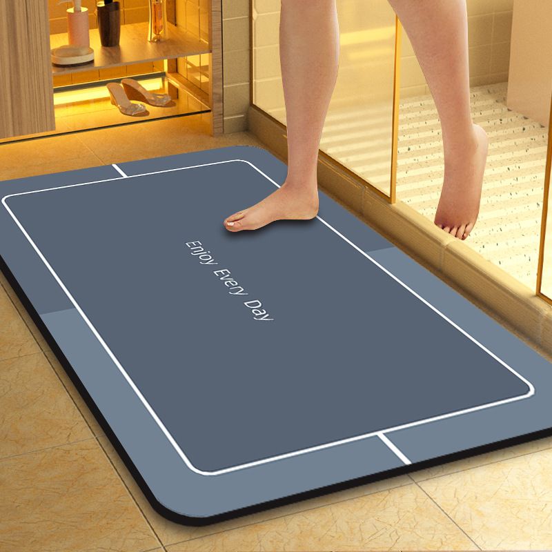 3.5mm Extra Thick Quick-Drying Water-Absorbent Non-Slip Floor Mat Crystal Velvet Kitchen Entrance Door Mat Stain-resistant Bathroom Bath Rugs