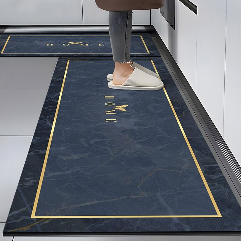 3.5mm Thick Absorbent Pads Dirt-resistant Non-slip Easy to Clean Long Kitchen Rubber Mat and Rugs