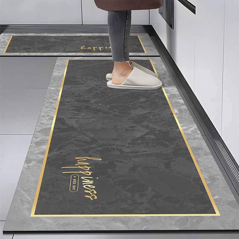 3.5mm Thick Absorbent Pads Dirt-resistant Non-slip Easy to Clean Long Kitchen Rubber Mat and Rugs