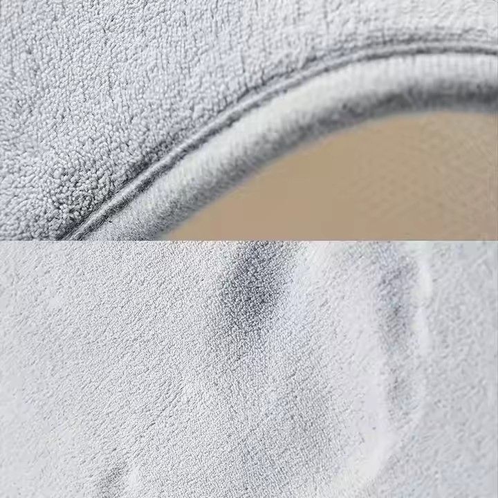 Hot Sale Solid Color Polyester Memory Sponge Flat Mat Toilet Door Non-slip Carpet Bathroom Absorbent Mat U Shape Mat Bath Rugs