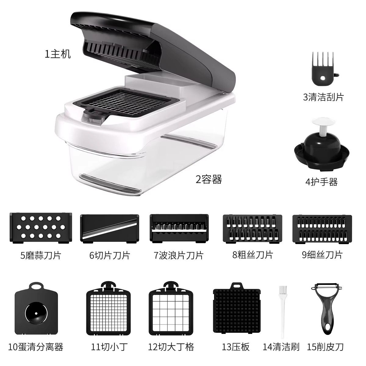 Multi-Functional Stainless Steel Vegetable Fruit Cutter Household Kitchen Dicer Slicing Shredding Vegetable Cutter Potato Cutter