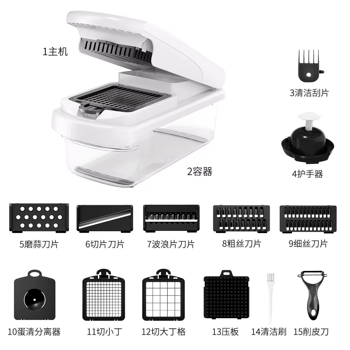 Multi-Functional Stainless Steel Vegetable Fruit Cutter Household Kitchen Dicer Slicing Shredding Vegetable Cutter Potato Cutter