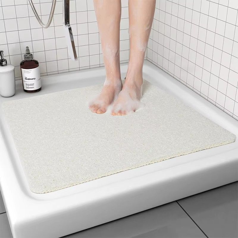Extra thick Non-Slip PVC Anti-Slip Spa Shower Bath Mat Rug Non-Toxic With Suction Cups Machine Washable for Bathroom Tub