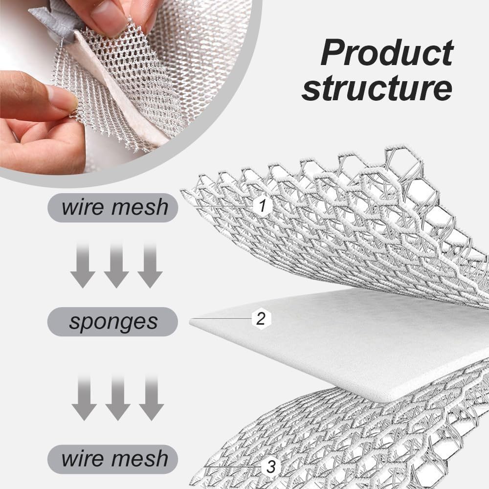 10 piece New Multipurpose Wire Dishwashing Rags, Wet and Dry, Metal Scrubbing Pads Sponge Cloths Towels, Non-Scratch Wire Rags for Home Kitchen Dishes, Sinks, Pack of 10 Dish Cloths & Dish Towels