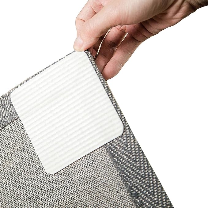 Vacuum Tech Rug Pad Gripper for Hardwood Floors No Damage, New Materials to Non Slip Rug Pads, Under Rug Carpet Tape : Keep Your Rug in Place & Make Corner Flat