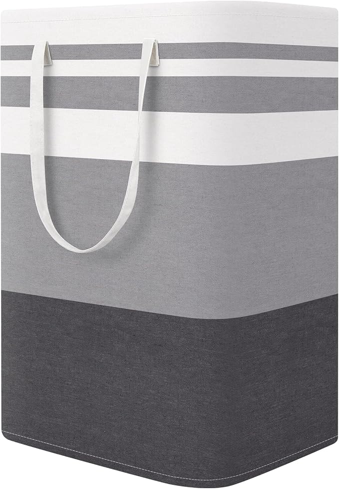 Large Laundry Baskets, Waterproof, Freestanding Laundry Hampers, Collapsible Clothes Hamper with Reinforced Handles in Laundry Room, College Dorm, Bathroom, Bedroom