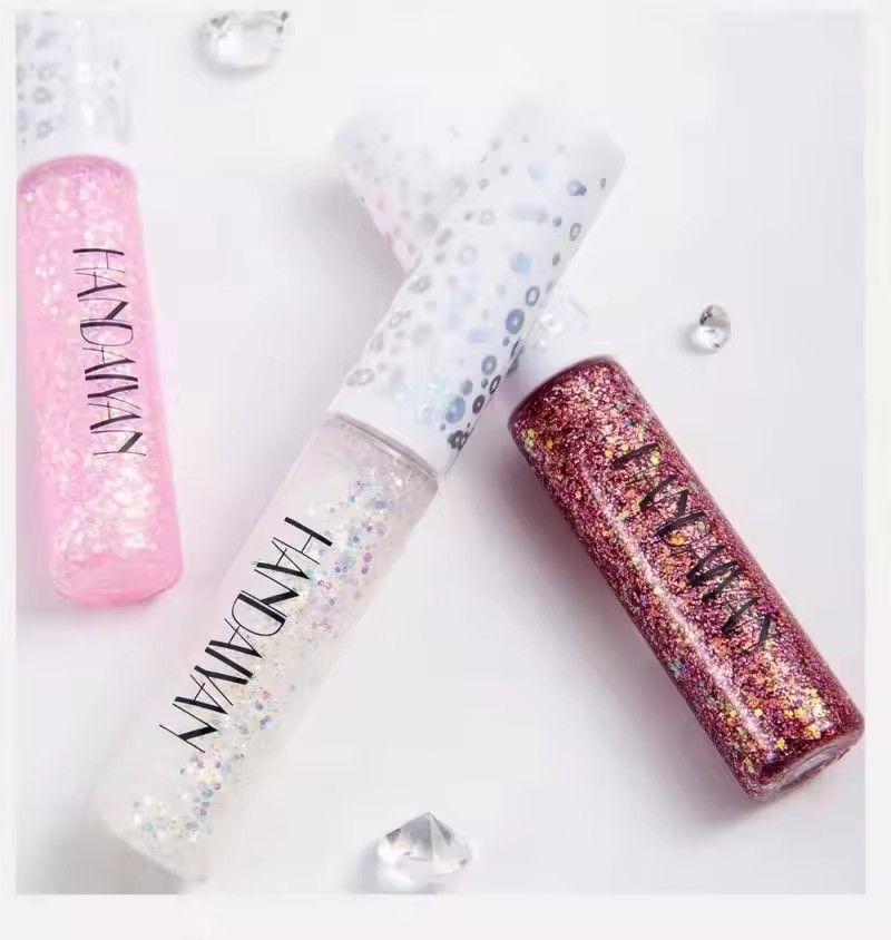 HANDAIYAN 12 Pcs/set Glitter Liquid Eyeliner Dreamy Shiny Eyeliner Set Jelly Colorful Sequined Eyeshadow Waterproof Anti-sweat Liquid Eyeliner