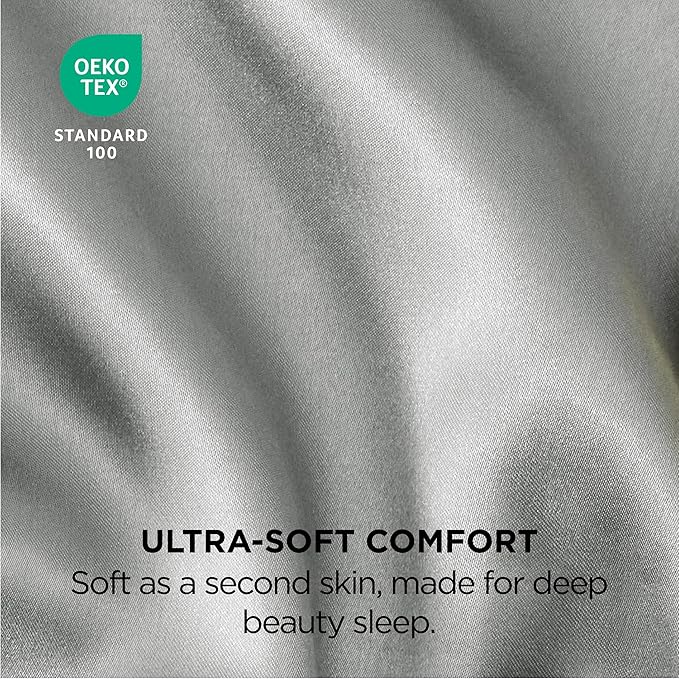 Satin Pillowcase 2 Pack Similar to Silk Pillow Cases Standard Size, Pillow Case for Sleeping Women with Envelope Closure, Gifts for Women Men, Champagne Gold, 20x26 Inches, 2pcs（No pillow core）