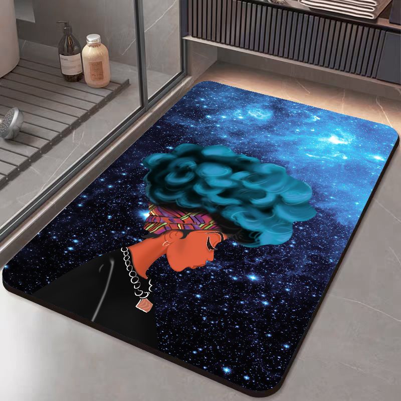 3.5mm Extra Thick Bath Mat-Bathroom Mat Rug Non Slip Super Absorbent Stain Resistant Quick Dry Thin Bath Rug-Bath Mats Carpet for Bathroom Floor Bathtub Mats-Bathmat Bath Rug Easy Care Doormats