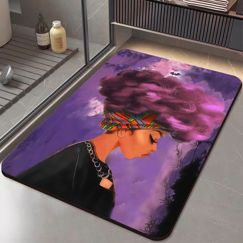 3.5mm Extra Thick Bath Mat-Bathroom Mat Rug Non Slip Super Absorbent Stain Resistant Quick Dry Thin Bath Rug-Bath Mats Carpet for Bathroom Floor Bathtub Mats-Bathmat Bath Rug Easy Care Doormats