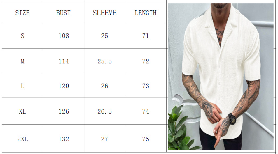 Summer Men's Casual Cardigan Top Loose Solid Color Short Sleeve Knitted Cross-Border Men t Shirt Casual Button Down Shirts for Men Cuban Collar Woven Textured Summer Beach Stretch Men Shirt