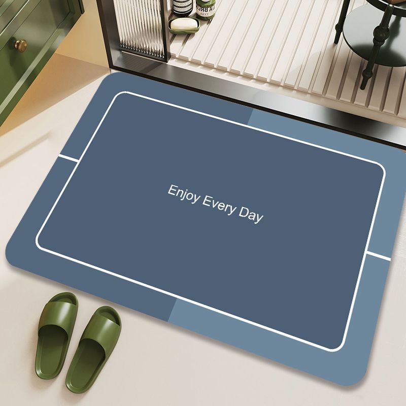 3.5mm Extra Thick Quick-Drying Water-Absorbent Non-Slip Floor Mat Crystal Velvet Kitchen Entrance Door Mat Stain-resistant Carpet Bathroom Bath Rugs