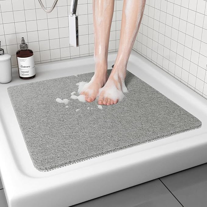 Extra thick Non-Slip PVC Anti-Slip Spa Shower Bath Mat Rug Carpet Non-Toxic With Suction Cups Machine Washable for Bathroom Tub Bathtub Mats