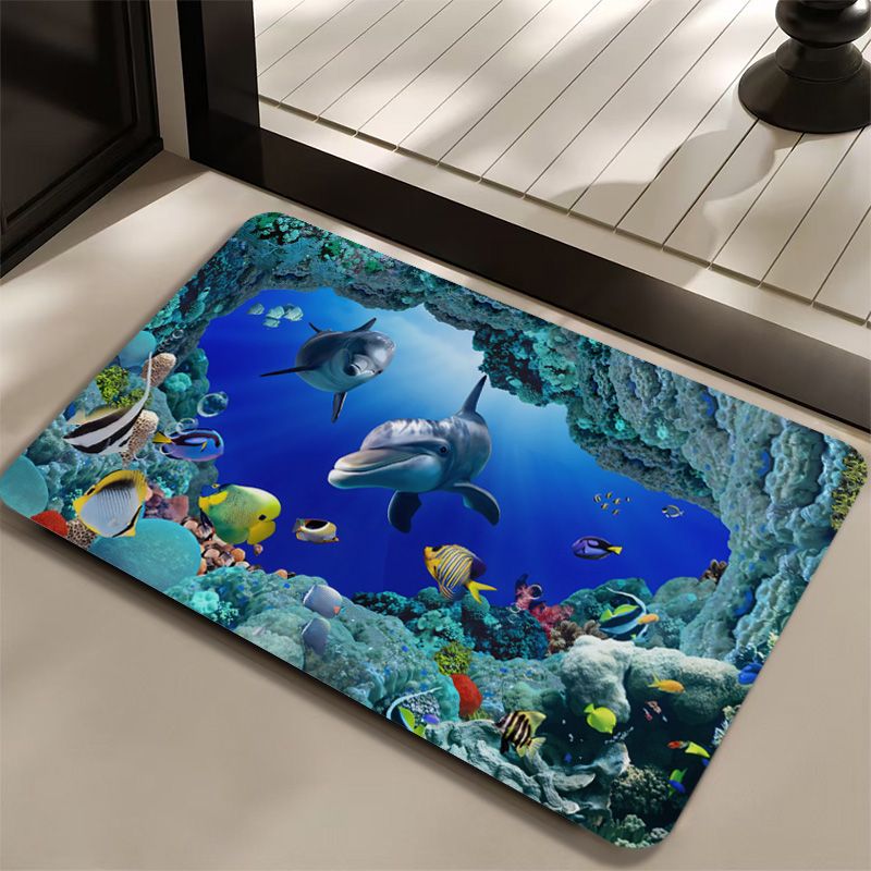 3.5mm Extra Thick Bath Mat-Bathroom Mat Rug Non Slip Super Absorbent Stain Resistant Quick Dry Thin Bath Rug-Bath Mats Carpet for Bathroom Floor Bathtub Mats-Bathmat Bath Rug Easy Care Doormats