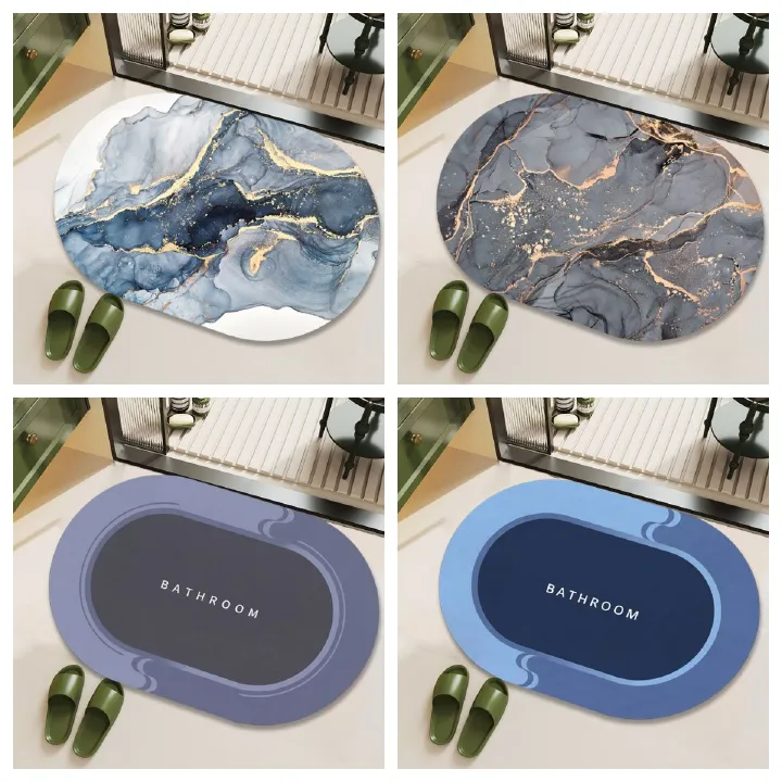 3.5mm Extra Thick Bath Mat-Bathroom Mat Rug Non Slip Super Absorbent Stain Resistant Quick Dry Thin Bath Rug-Bath Mats Carpet for Bathroom Floor Bathtub Mats-Bathmat Bath Rug Easy Care Doormats