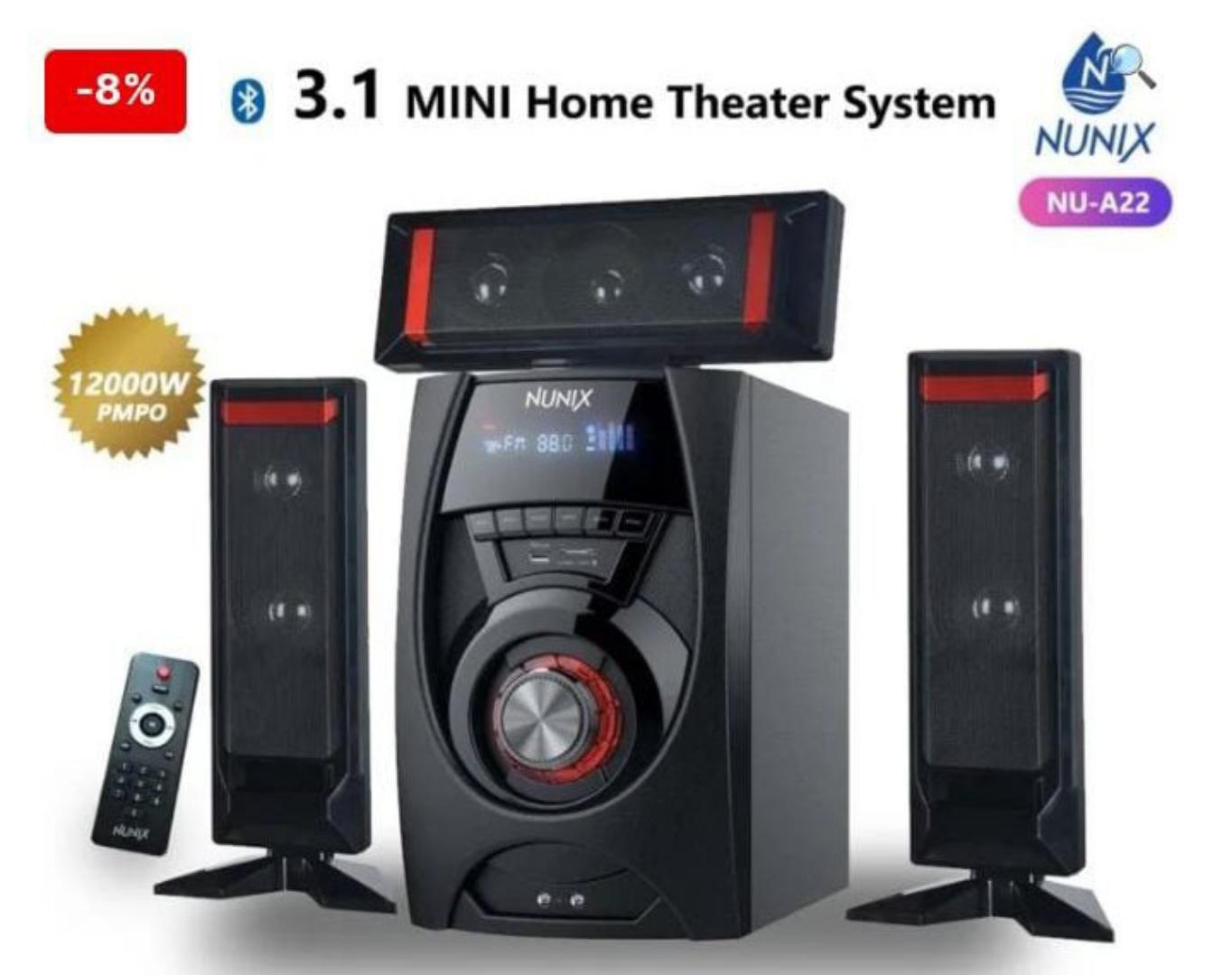 NUNIX  3.1 MINi Home Theatre system 12000W. NU-A22