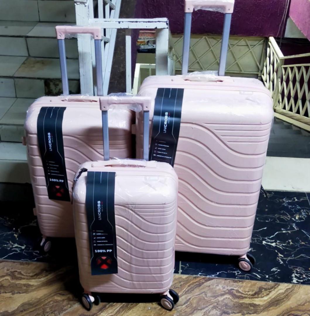 3 in 1 unbreakable PP suitcases. size 4  (  Height - 63cm, 57cm, 48cm