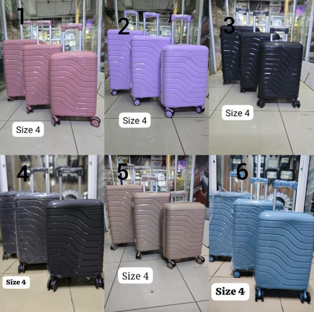 3 in 1 unbreakable PP suitcases. size 4  (  Height - 63cm, 57cm, 48cm