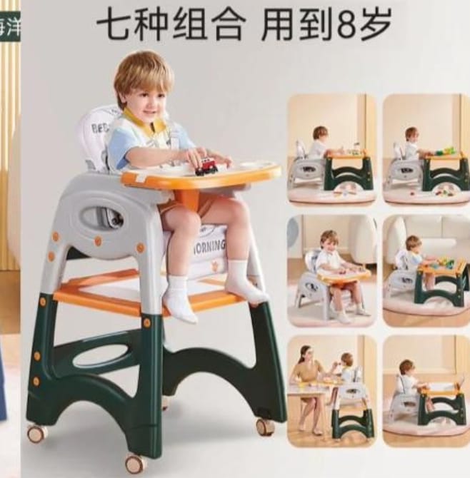 3 IN 1 BABY FEEDING CHAIR CONVERTS TO A CHAIR AND A TABLE
