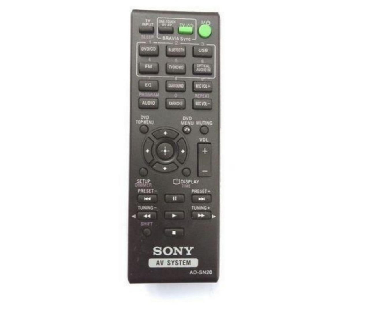 SONY HOME THEATER REMOTE CONTROL