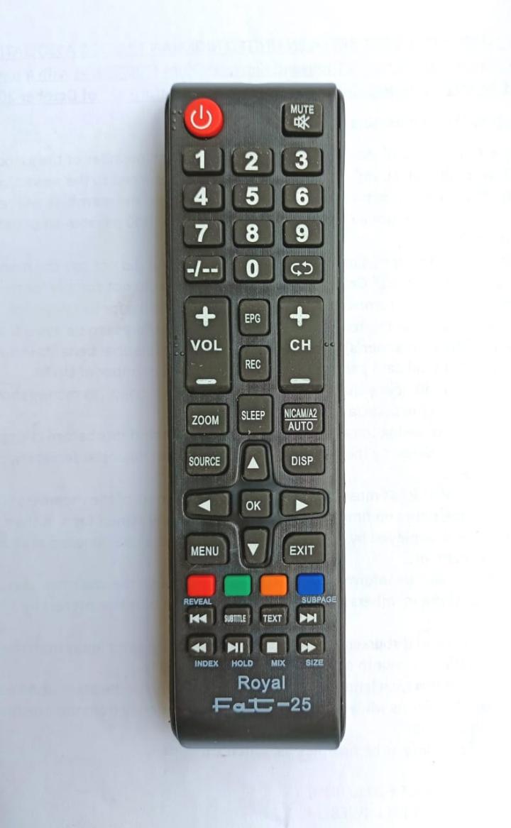 ROYAL DIGITAL TV REPLACEMENT REMOTE CONTROL.