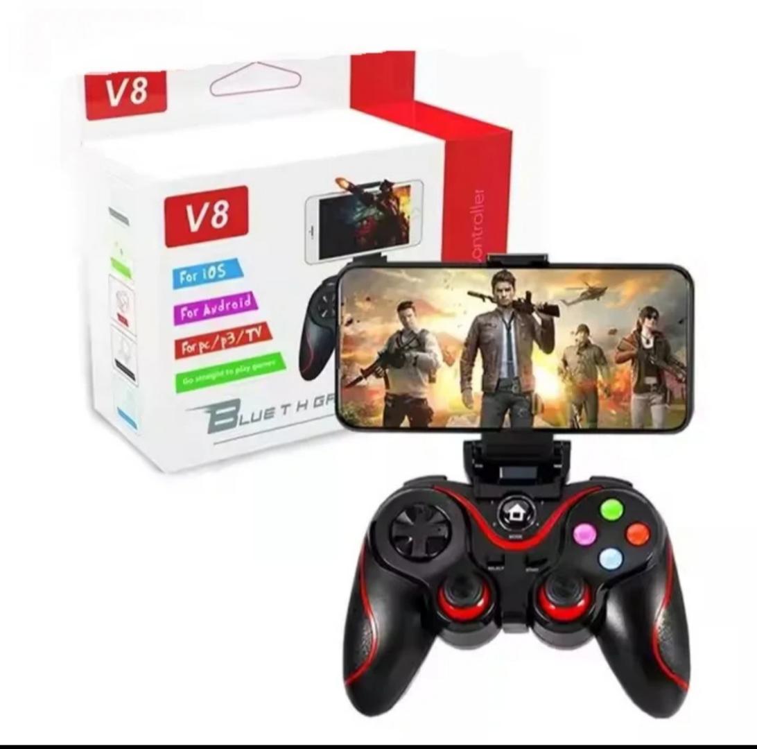 V8 WIRELESS GAMING PAD CONTROLLER BLUETOOTH GAMING FOR TV,LAPTOP, MOBILE WITH BLUETOOTH CONNECTIVITY.
