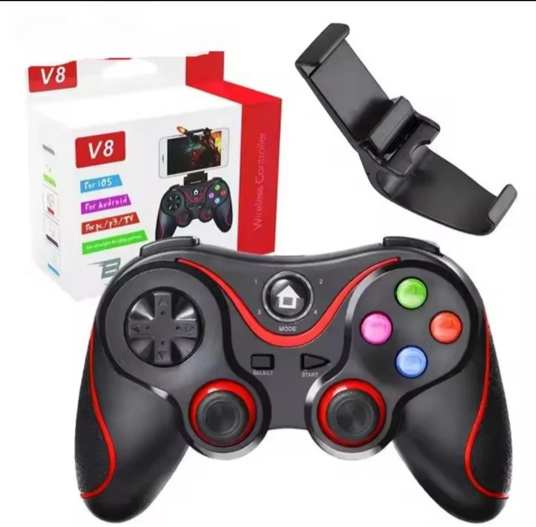 V8 WIRELESS GAMING PAD CONTROLLER BLUETOOTH GAMING FOR TV,LAPTOP, MOBILE WITH BLUETOOTH CONNECTIVITY.