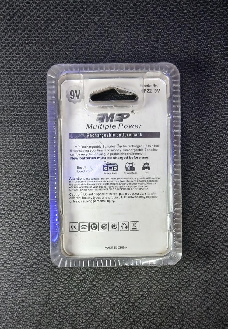 MP RECHARGEABLE BATTERY PACK 300mAh SIZE 8.4V