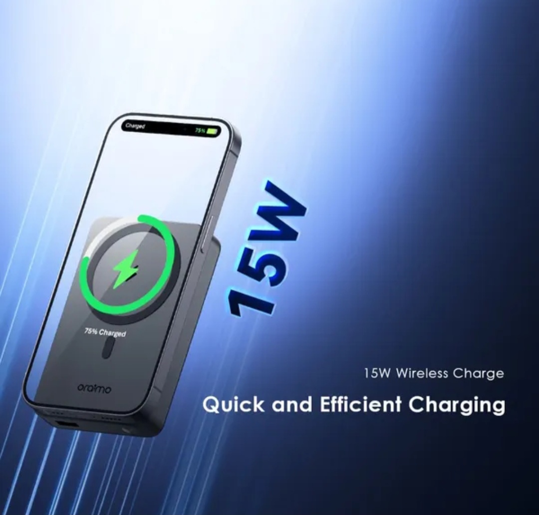 ORAIMO MAGNETIC WIRELESS CHARGER 15W OPB-7102W  10000mAh POWER BANK.