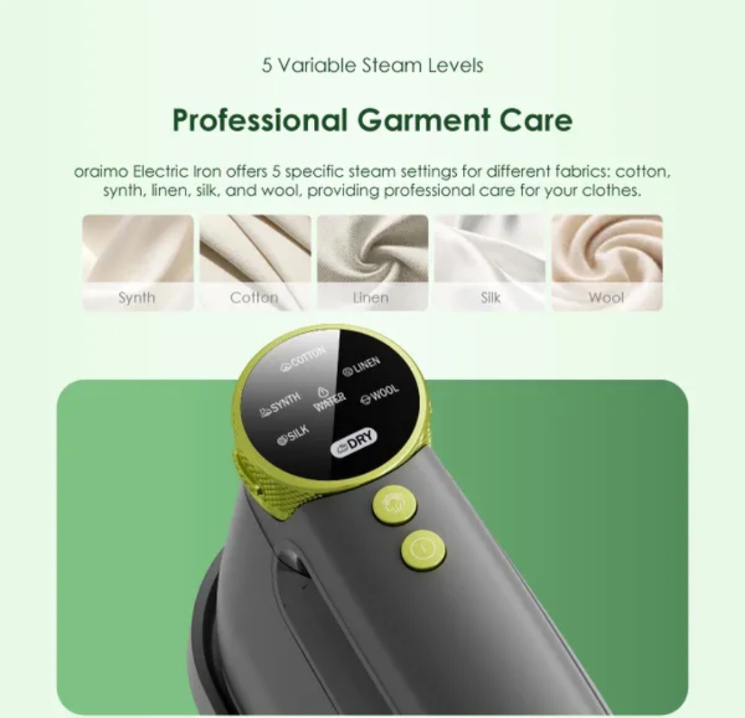 ORAIMO SMART IRON OEL-801A  1740W PORTABLE  ELECTRIC IRON