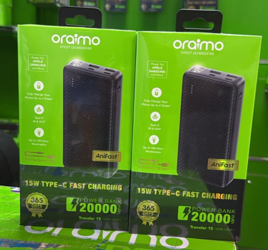 ORAIMO TRAVELER 15W OPB-1201 20000mAh 15W POWER BANK WITH TYPE-C
