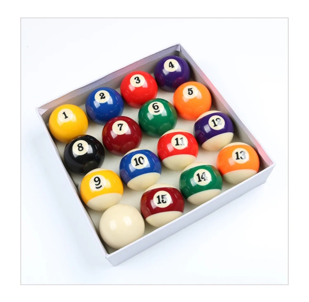 16PCS POOL TABLE BALLS  BILLIARD BALLS HIGH QUALITY REPLACEMENT SPORTS BALLS