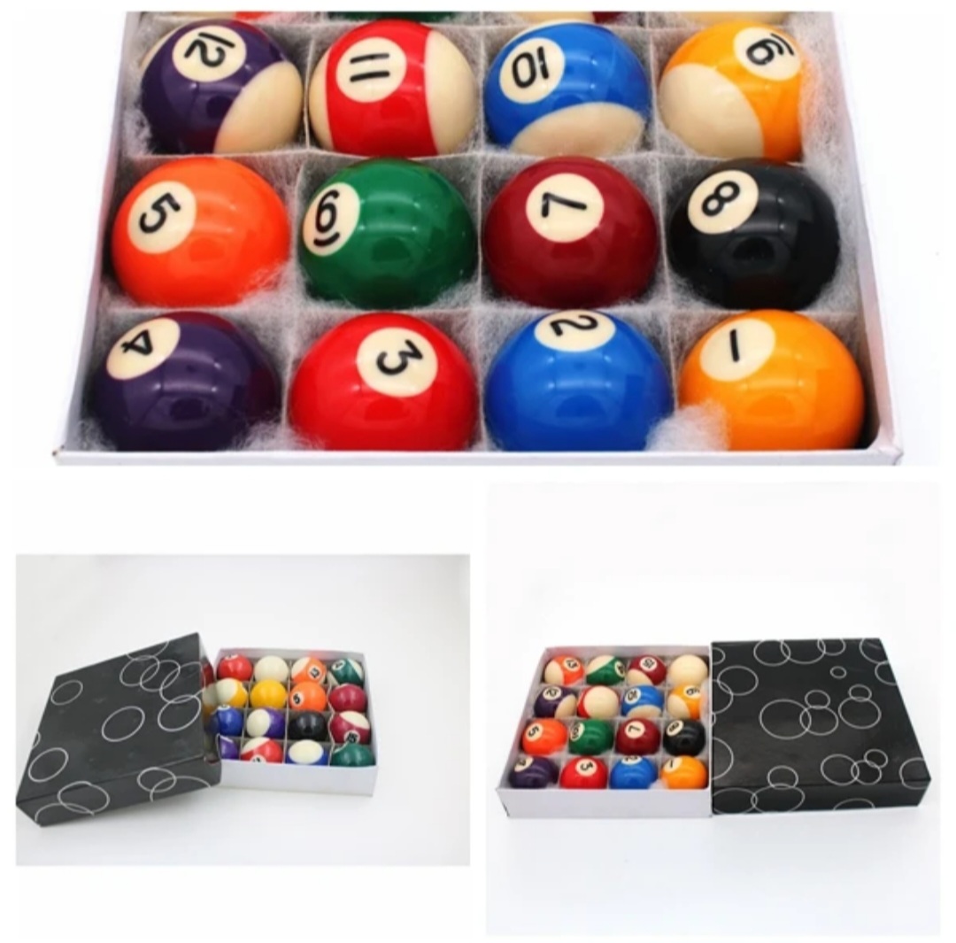 16PCS POOL TABLE BALLS  BILLIARD BALLS HIGH QUALITY REPLACEMENT SPORTS BALLS